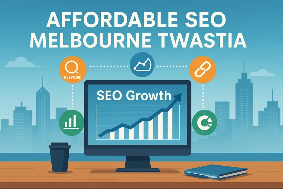 Affordable SEO Melbourne Twastia strategy for business growth illustration.
