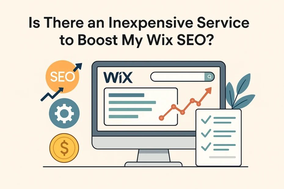 Is there an inexpensive service to boost my Wix SEO with affordable tools and growth icons