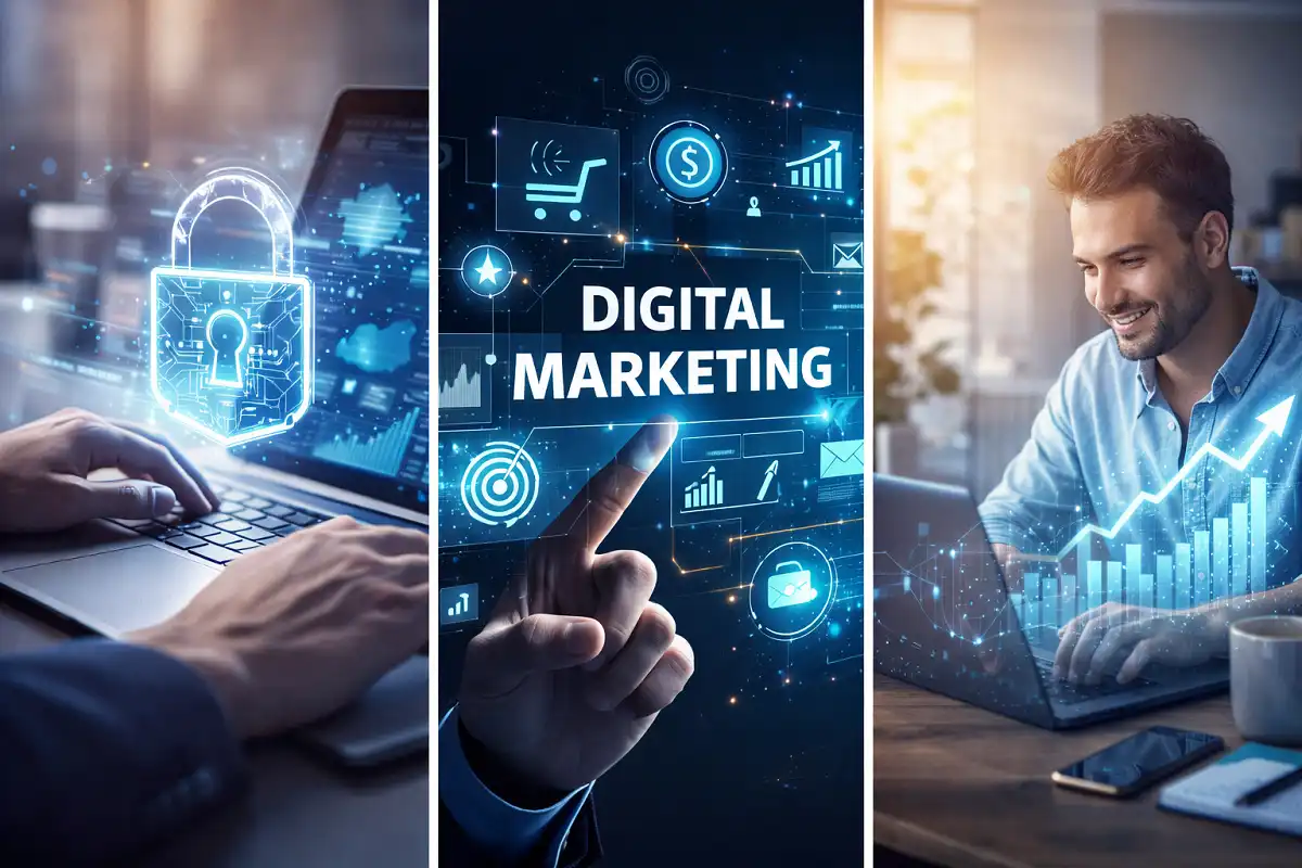 digitaledge.org digital marketing and online business technology concept.