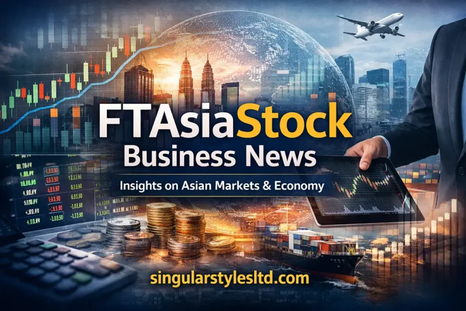 FTAsiaStock Business News graphic showing Asian skyline, stock market charts, and the website name singularstylesltd.com.